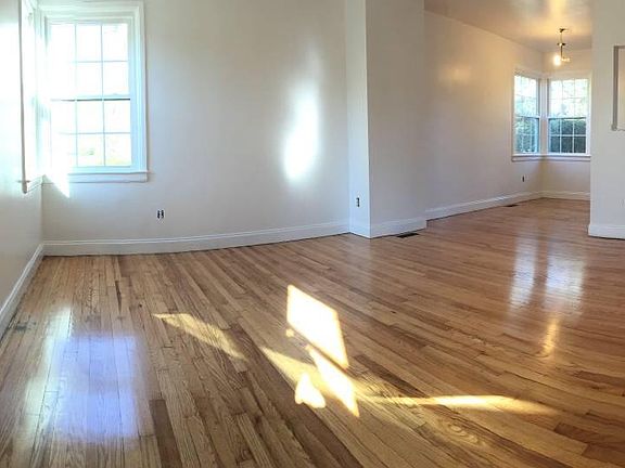 hardwood floors with white paint