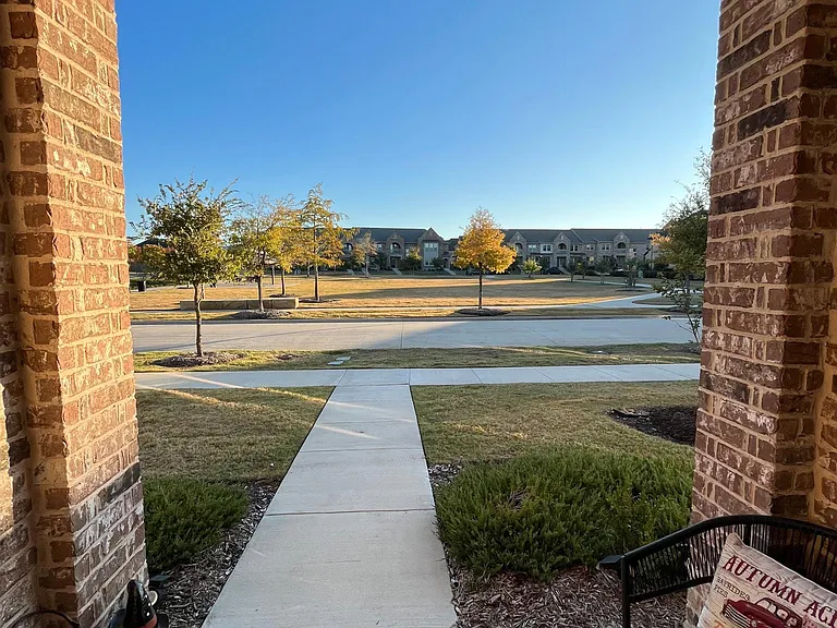 Patio view of the park