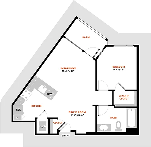 Floor plan Plan 1H