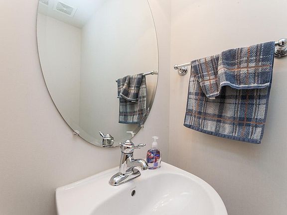 Powder room on entry level