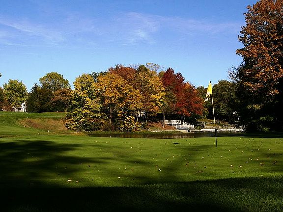 Across the street from the Harbour Trees Golf & Beach Club.