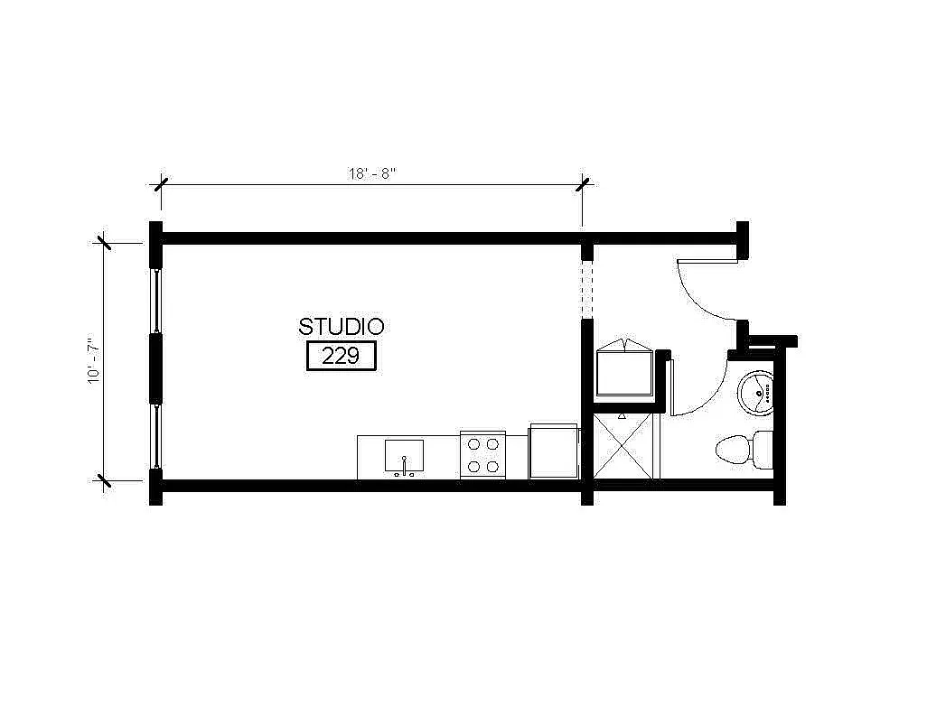 Floor plan Studio 10