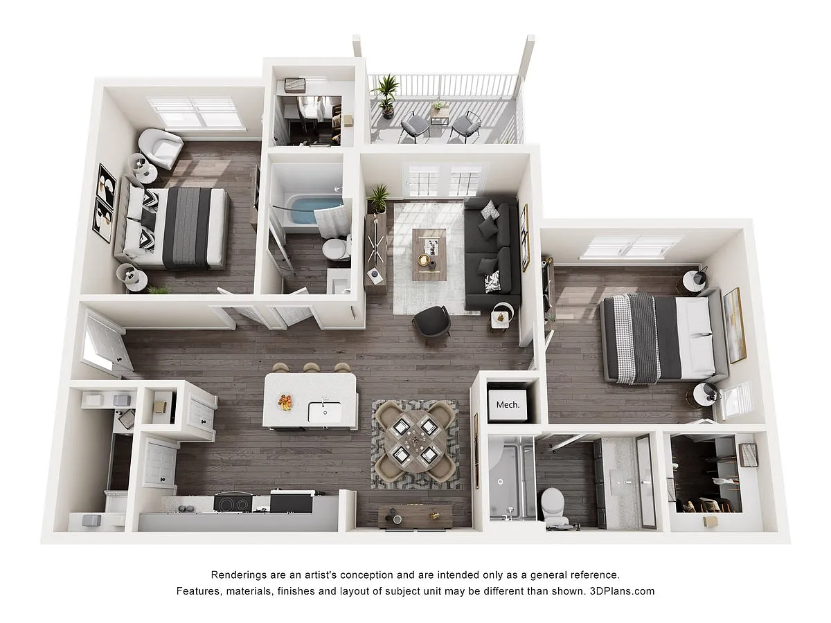 Floor plan B2 - Blue Ridge