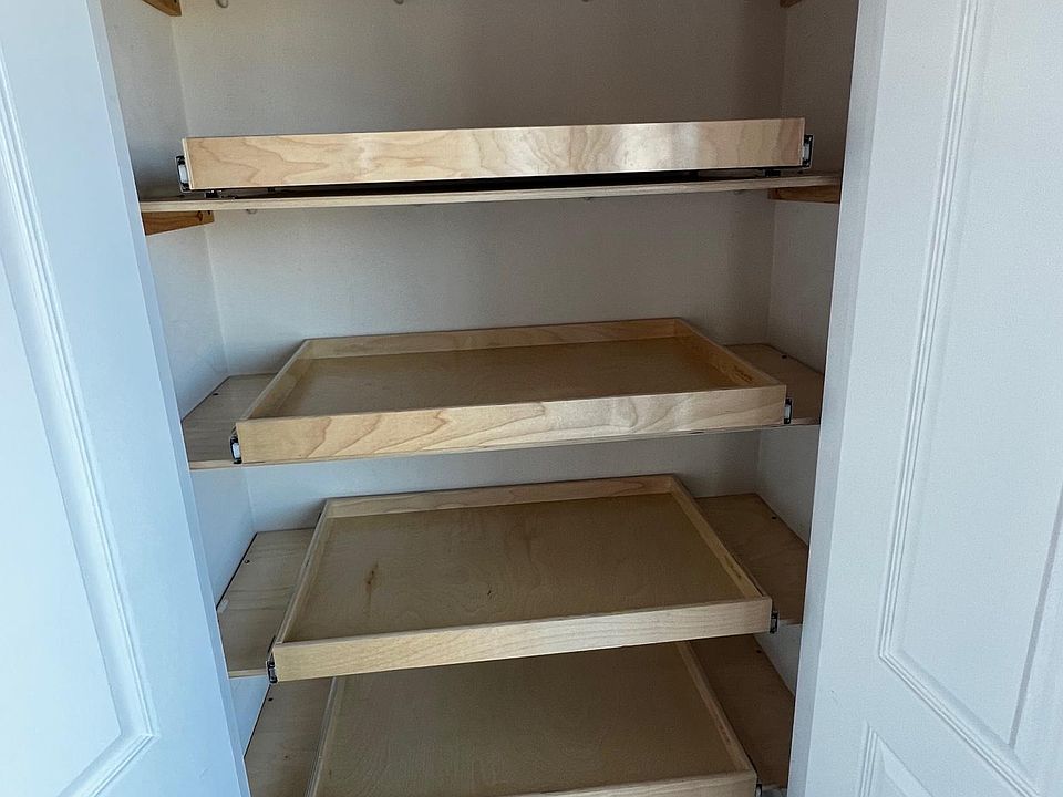 Solid wood pantry upgrade.