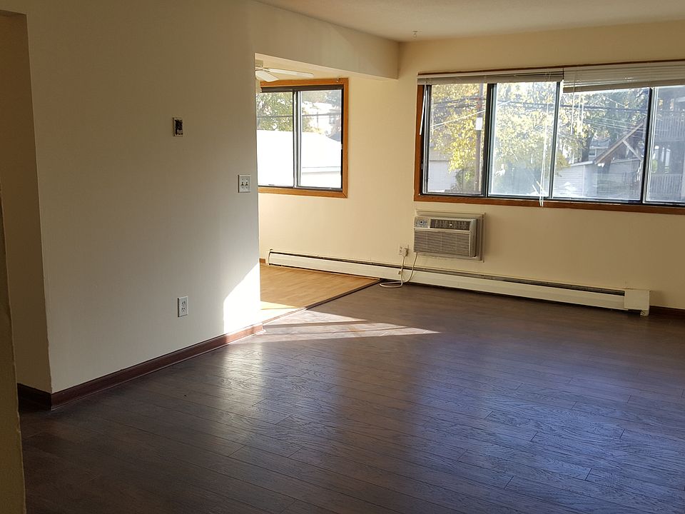 Sunny living room with new flooring!