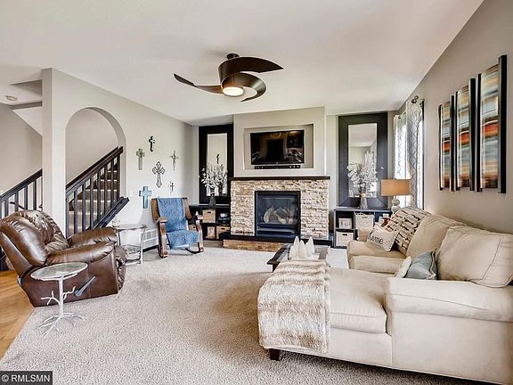 Living Room with fire place
