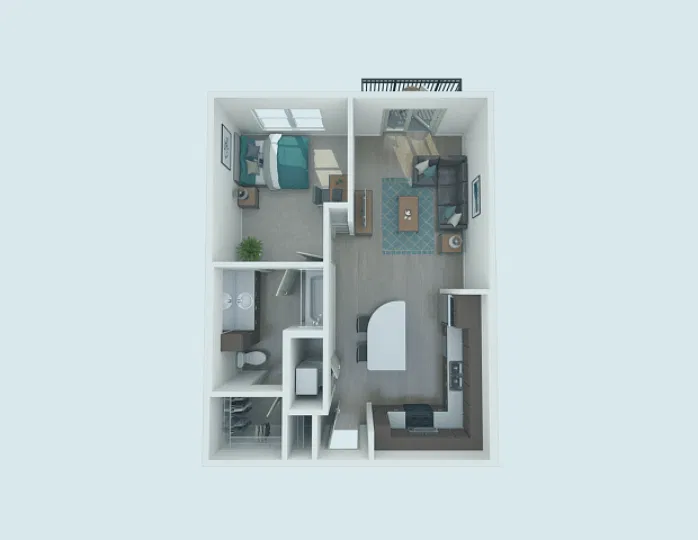 Floor plan 1X1