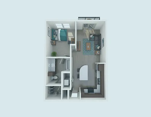 Floor plan 1X1