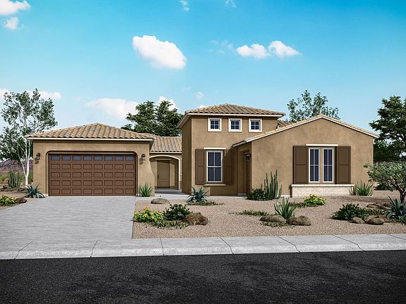 Lyra floor plan spanish elevation Harmony at Montecito in Estrella by William Ryan Homes