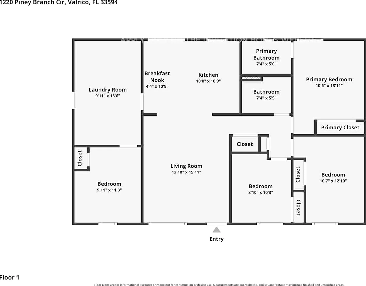 1220 Piney Branch Cir Valrico, FL 33594 — Photo 2
