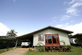 front view showing doors to living room. 
