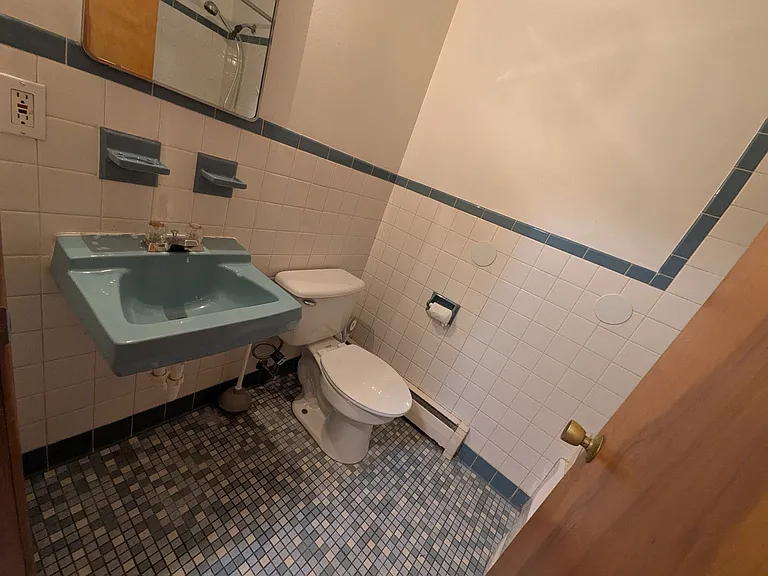 bathroom with full shower