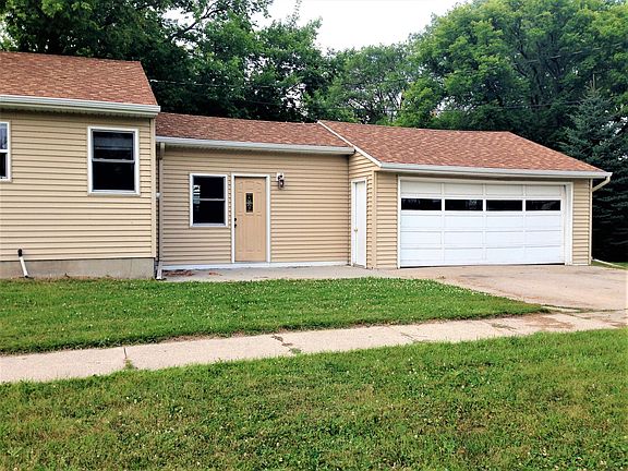 Double attached garage through 3 season porch