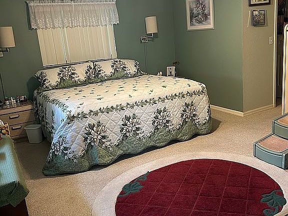 Master bedroom with bath