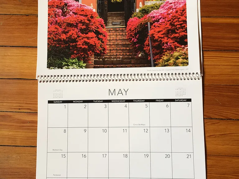 Home on a local calendar