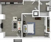 1 BED 1 BATH 1 BED 1 BATH