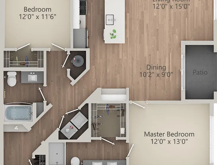 The Sawyer Providence Farm - B3 - 2 Beds - 2 Baths - 1268 Sq. ft.