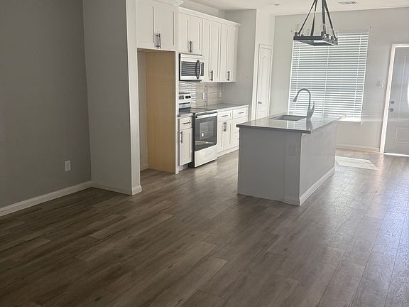 kitchen with an island