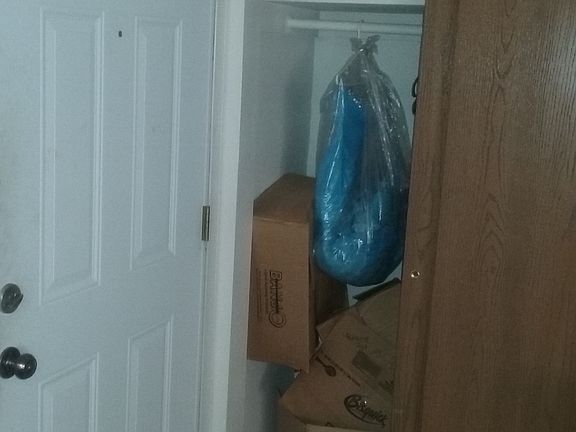 Front door and closet