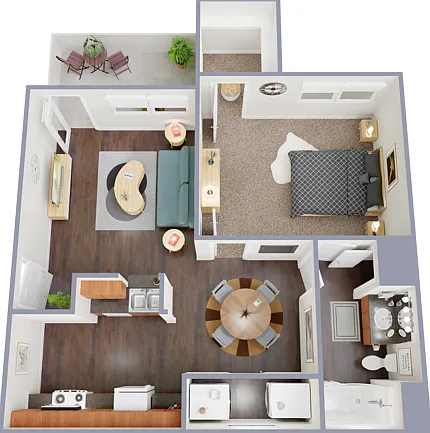 1 Bedroom Floorplan 1 Bedroom Floorplan