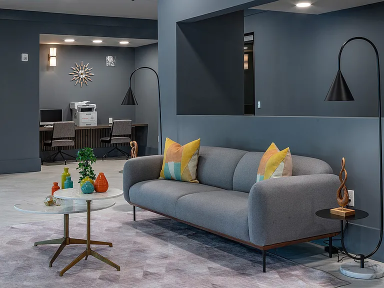 Experience comfort and style in this elegantly designed lounge area.