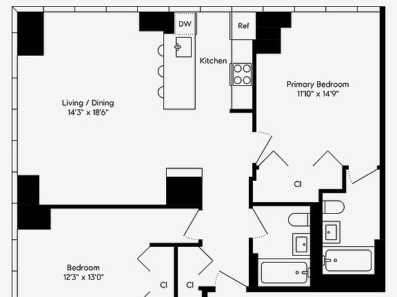 2nd image of 350 W 42nd St APT 20G