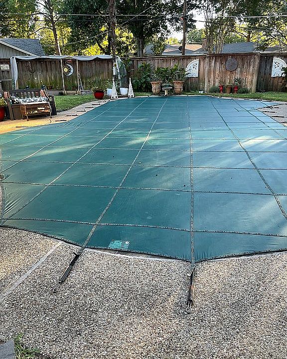 Pool with custom cover