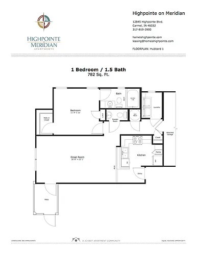 Floor plan U6 Hubbard 1 - 1.1.5 (Att Gar)