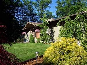 View from driveway