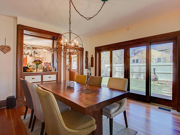 Inviting dining area.