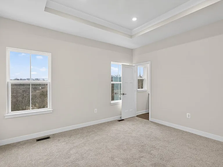 View of master bedroom towards the bathroom