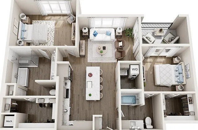 B7 floor plan The Mustang