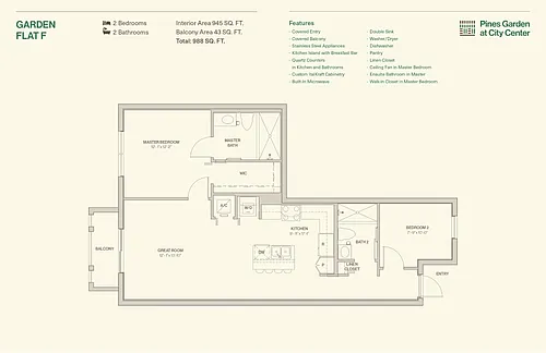 Floor plan Garden Flat F