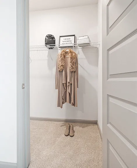Closet at Hawthorne at the Glen in Concord, NC