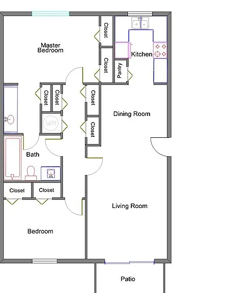 2 Bedroom | 1 Bath | 1,098 sqft 2 Bedroom | 1 Bath | 1,098 sqft