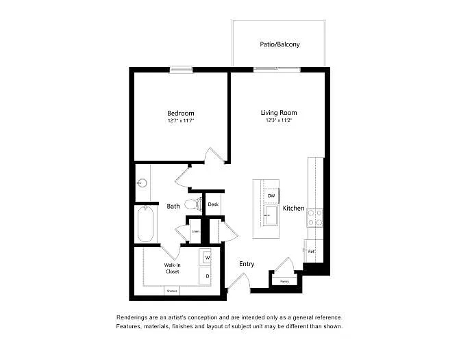 Floor plan 1BALT4.1