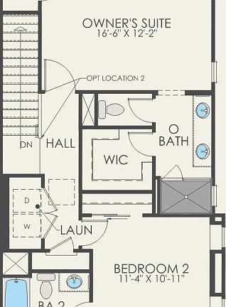 Second Floor 2 br 2.5 ba