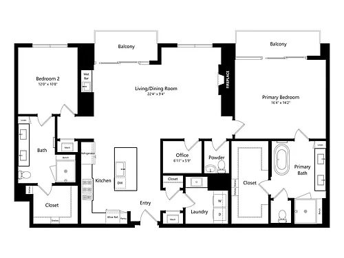 Floor plan PH2