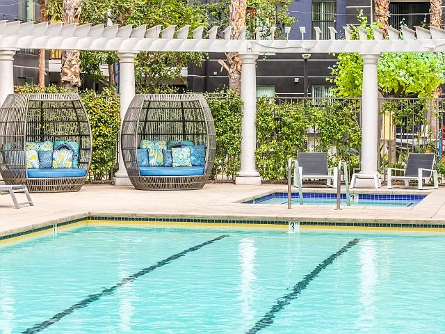 Pool Outdoor Day + Building