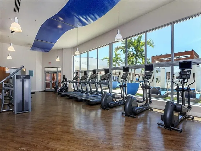 Push your limits in the fitness center, where stunning views elevate your workout experience.