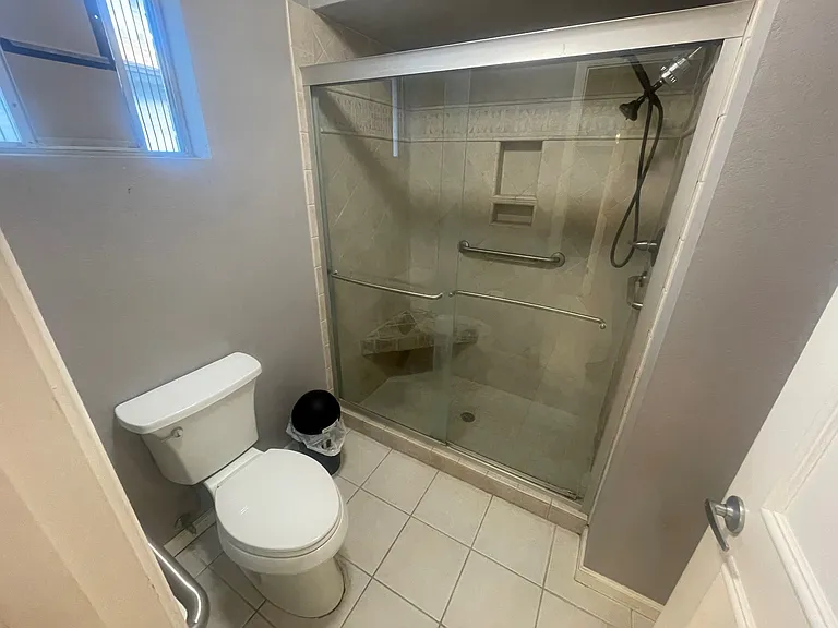 Master Bathroom - toilet & shower