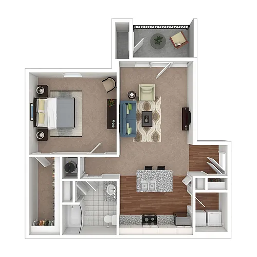 Floor plan One Bedroom Premier