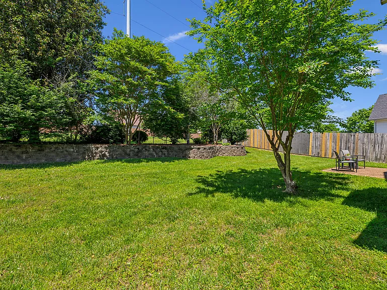 mature landscaping in the backyard for your enjoyment and added privacy