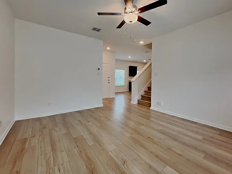 Spacious living room with ligh