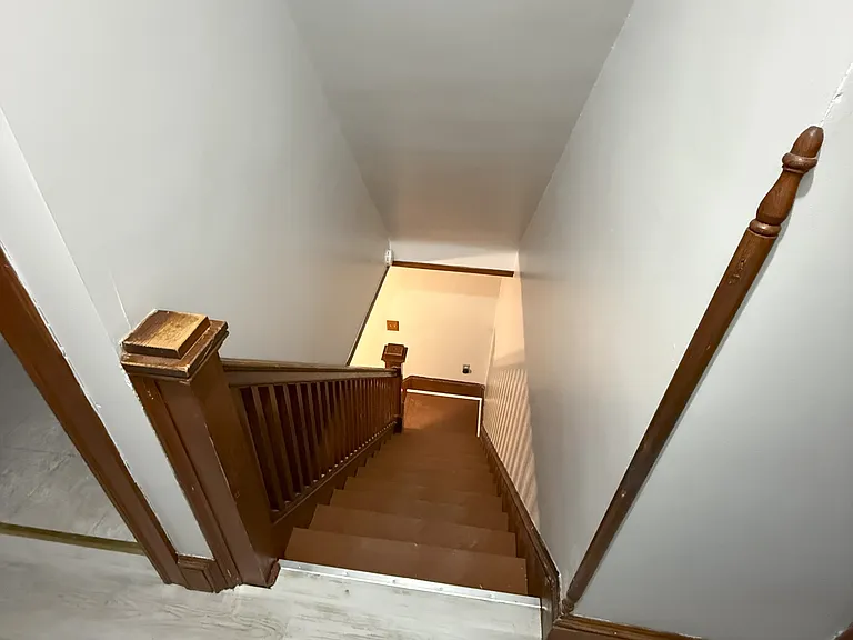 Stairway from second floor to main floor