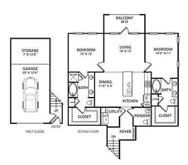 Floor plan E2b
