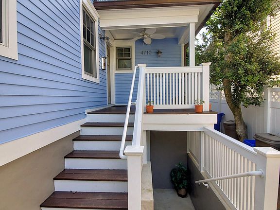 Concrete steps to unit.