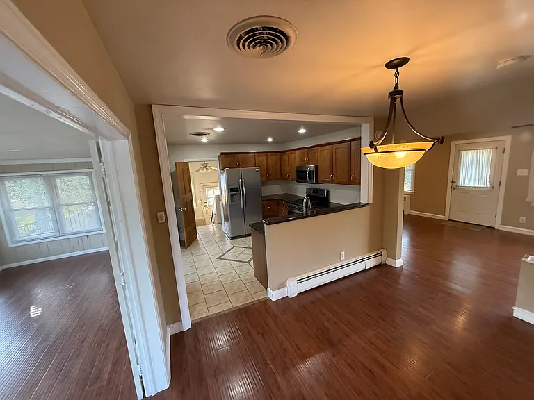 Dining, Kitchen, Living room and sunporch
