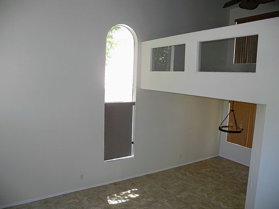 Double height living room.