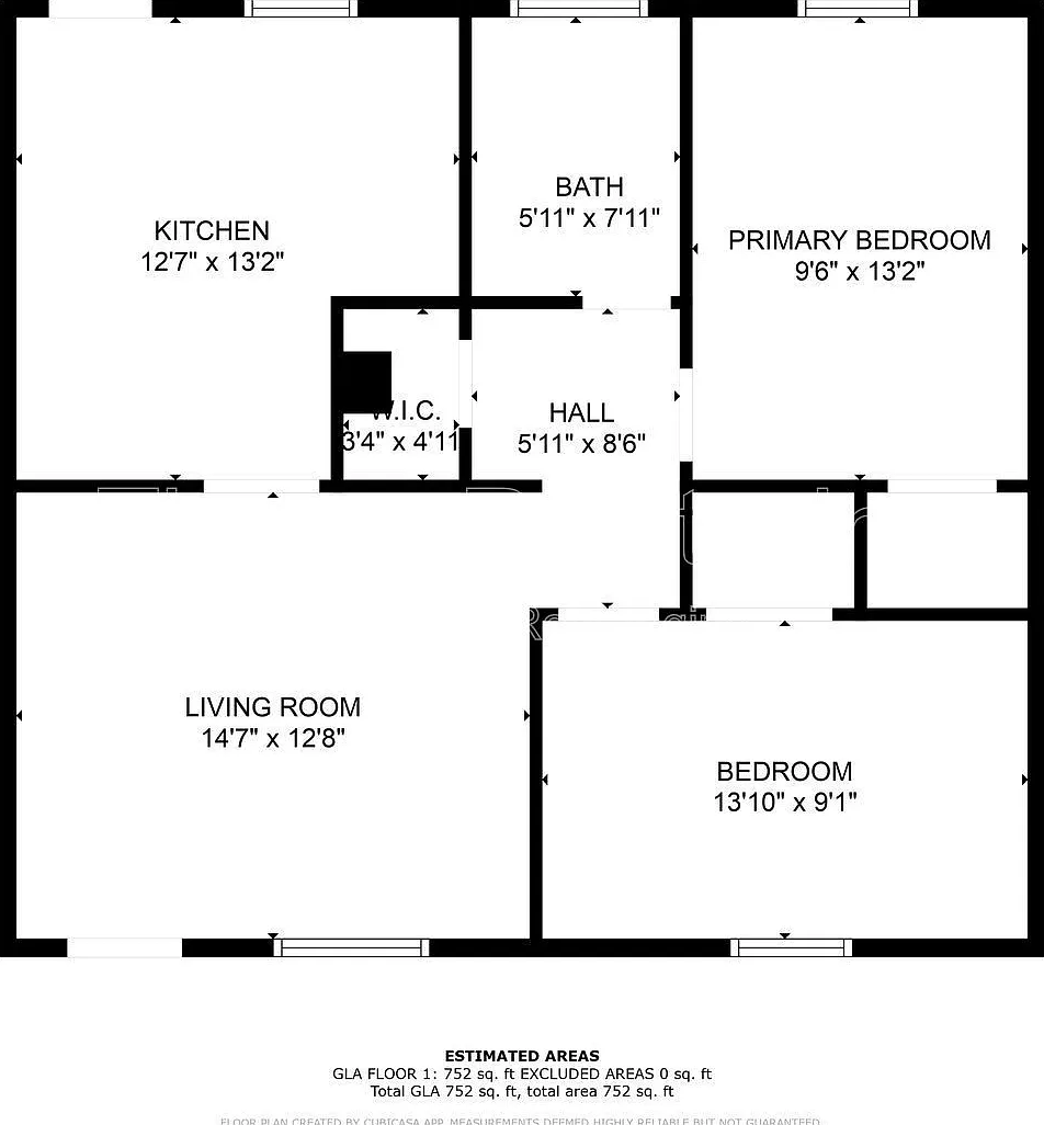 2 bed, 1.0 bath, 752 sqft, $895 — Photo 2